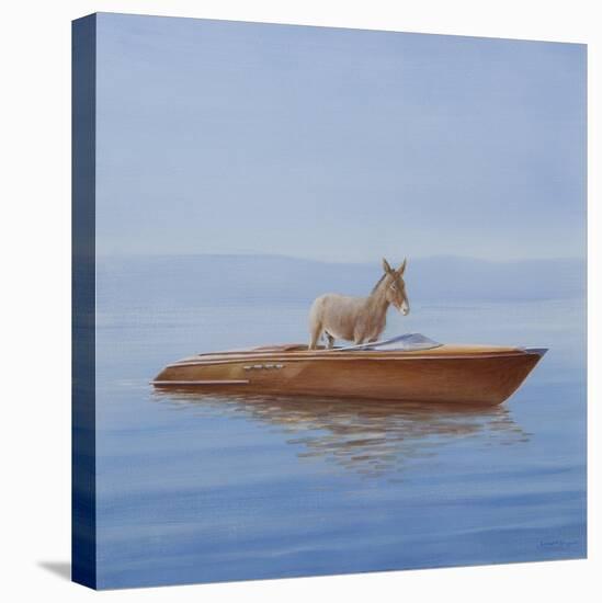Donkey in a Riva, 2010-Lincoln Seligman-Premier Image Canvas
