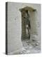 Donkey Peering Through Open Passage Way in White-Washed Wall in Ruined City-Howard Sochurek-Premier Image Canvas