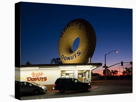 Donut's Shop at Dawn, Randy's Donuts, Inglewood, Los Angeles County, California, USA-null-Premier Image Canvas