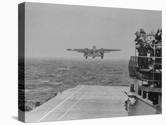 Doolittle Raid on Tokyo,B-25 Leaves USS Hornet-null-Premier Image Canvas