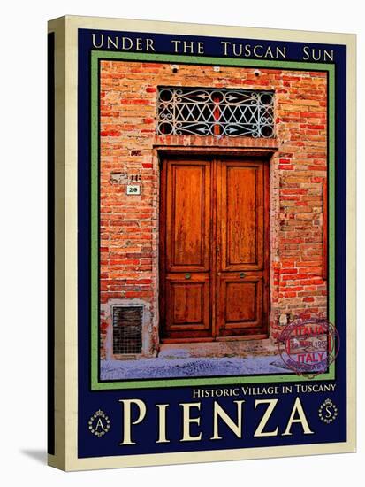 Door in Pienza Tuscany 6-Anna Siena-Premier Image Canvas