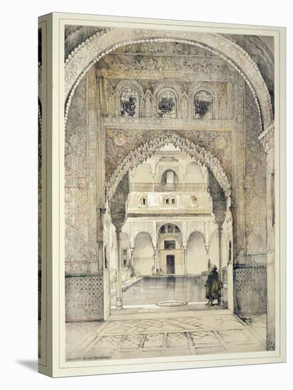 Door of the Hall of Ambassadors, from 'Sketches and Drawings of the Alhambra', engraved by William-John Frederick Lewis-Premier Image Canvas