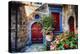 Doors And Flowers in Civita Di Bagnoregio-George Oze-Premier Image Canvas