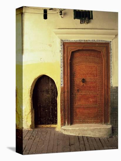 Doors in the Medina, Tangiers, Morocco, North Africa, Africa-Guy Thouvenin-Premier Image Canvas
