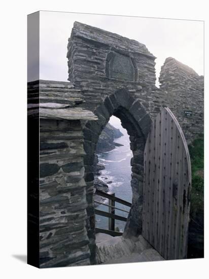 Doorway, Tintagel Castle, Cornwall, England, United Kingdom-Adam Woolfitt-Premier Image Canvas