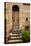 Doorway with Flowers, Pienza, Tuscany, Italy-Terry Eggers-Premier Image Canvas