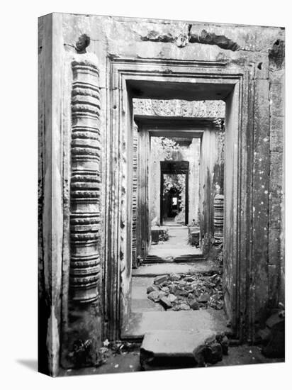 Doorways Preah Khan, Cambodia-Walter Bibikow-Premier Image Canvas