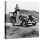 Dorothea Lange in California-null-Stretched Canvas