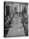 Dorothy Shaver, President of Lord and Taylor Department Stores, Having Lunch with Her Executives-null-Premier Image Canvas