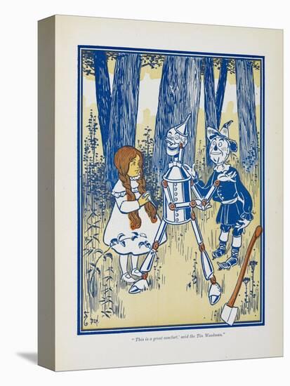 Dorothy, the Tin Woodman and the Scarecrow-William Denslow-Premier Image Canvas