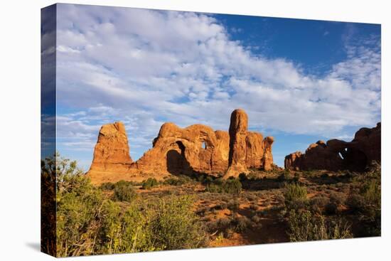 Double Arch. Arches National Park. Utah, USA.-Tom Norring-Premier Image Canvas