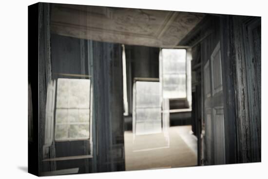 Double Exposure of Room Inside an Old Plantation Home in Charleston, SC-null-Stretched Canvas