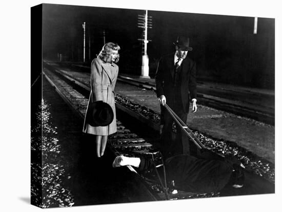 Double Indemnity, Barbara Stanwyck, Fred MacMurray, 1944-null-Stretched Canvas
