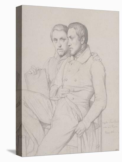 Double portrait d'Hyppolyte et Paul Flandrin-Hippolyte Flandrin-Premier Image Canvas