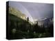 Double Rainbow with Bear Grass in Foreground, Montana, USA-Aaron McCoy-Premier Image Canvas