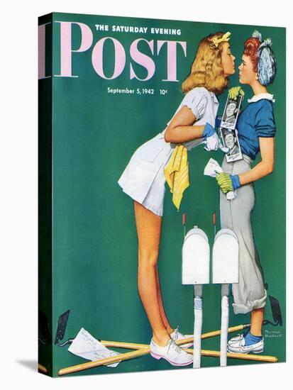 "Double Trouble for Willie Gillis" Saturday Evening Post Cover, September 5,1942-Norman Rockwell-Premier Image Canvas
