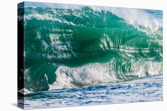 Double Up-Wave breaking off the Na Pali coast of Kauai, Hawaii-Mark A Johnson-Premier Image Canvas