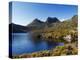 Dove Lake on 'Cradle Mountain-Lake St Clair National Park', Tasmania, Australia-Christian Kober-Premier Image Canvas