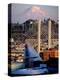 Downtown and Mt. Rainier, Tacoma, Washington-Charles Crust-Premier Image Canvas