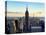 Downtown at Sunset, Empire State Building and One World Trade Center (1WTC), Manhattan, New York-Philippe Hugonnard-Premier Image Canvas