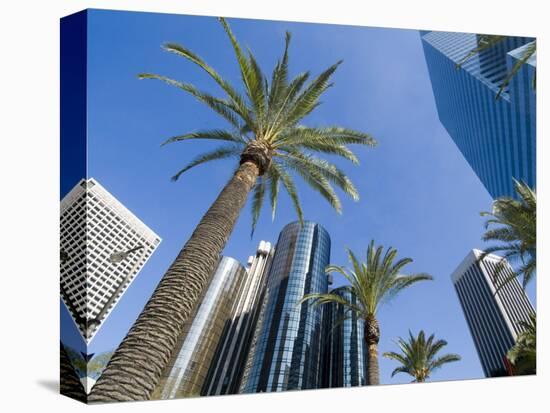 Downtown, Bonaventure Hotel in Background, Los Angeles, California, USA-Ethel Davies-Premier Image Canvas