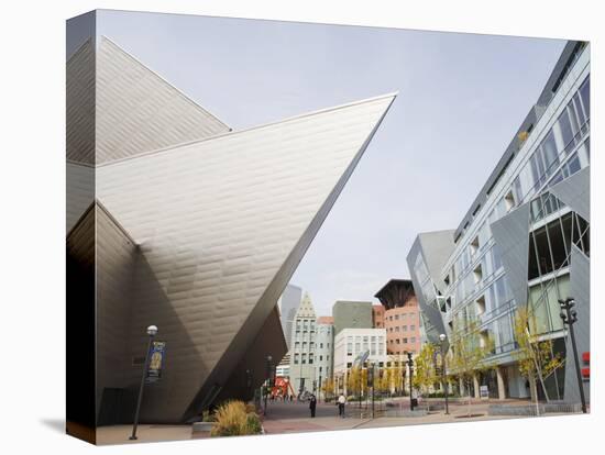 Downtown Denver Art Museum, Denver, Colorado, USA-Christian Kober-Premier Image Canvas