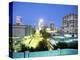 Downtown Evening Lighting, Tulsa, Oklahoma-Mark Gibson-Premier Image Canvas