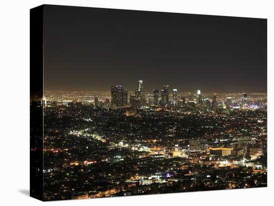 Downtown, Hollywood at Night, Los Angeles, California, United States of America, North America-Wendy Connett-Premier Image Canvas