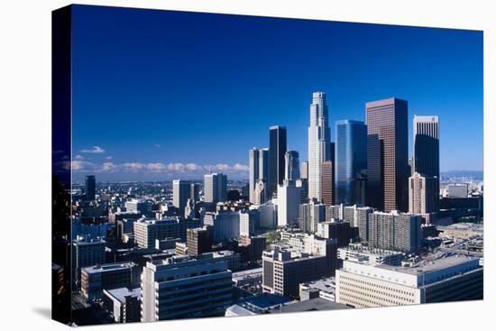 Downtown Los Angeles viewed from the Hollywood Hills, Los Angeles, California-null-Premier Image Canvas