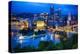 Downtown Pittsburgh Skyline at Night-George Oze-Premier Image Canvas