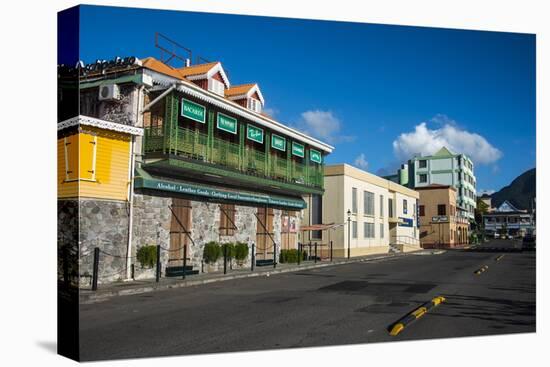 Downtown Roseau Capital of Dominica, West Indies, Caribbean, Central America-Michael Runkel-Premier Image Canvas