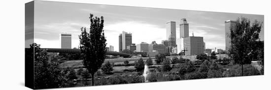 Downtown Skyline from Centennial Park, Tulsa, Oklahoma, USA-null-Premier Image Canvas