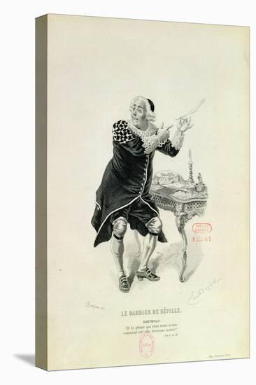 Dr Bartolo, from the Opera "The Barber of Seville" by Rossini-Emile Antoine Bayard-Premier Image Canvas