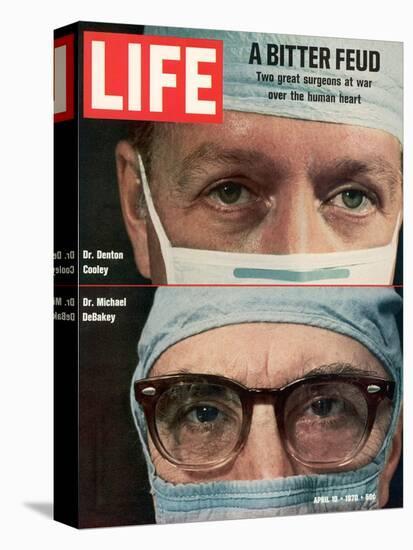 Dr. Denton Cooley and Dr. Michael Debakey, April 10, 1970-Ralph Morse-Premier Image Canvas