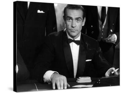Dr No by Terence Young with Sean Connery, 1962 (b/w photo)