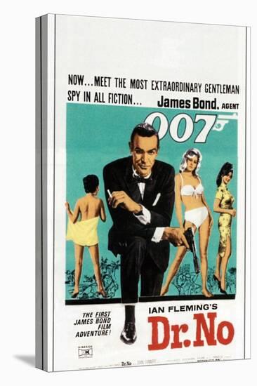 Dr. No, Sean Connery, South African poster, 1962-null-Stretched Canvas