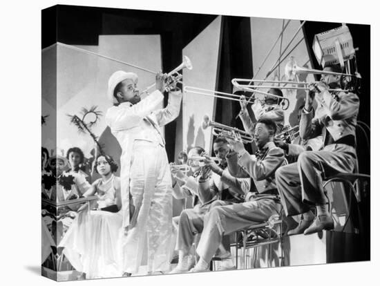 Dr. Rhythm De Franktuttle Avec Louis Armstrong 1938-null-Stretched Canvas