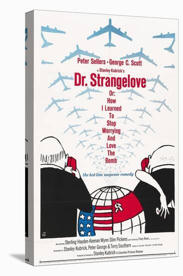 "Dr. Strangelove Or: How I Learned To Stop Worrying And Love the Bomb" 1964, by Stanley Kubrick-null-Premier Image Canvas