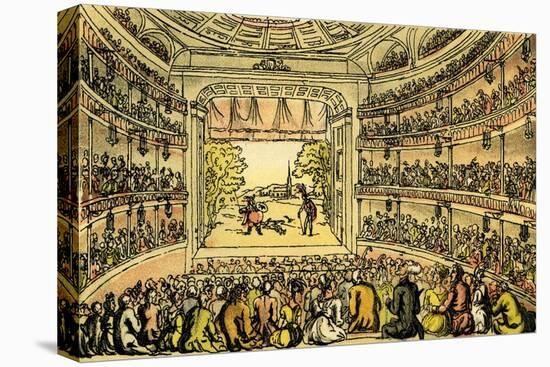 'Dr Syntax at Covent Garden Theatre'-Thomas Rowlandson-Premier Image Canvas
