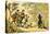 'Dr Syntax bound to a tree by highwaymen'-Thomas Rowlandson-Premier Image Canvas