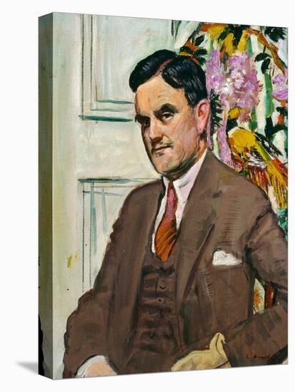 Dr Tom J Honeyman, Director of Glasgow Art Galleries 1939-54, C.1930 (Oil on Canvas)-George Leslie Hunter-Premier Image Canvas