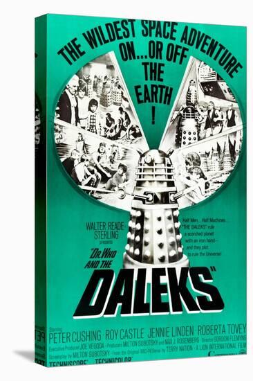 Dr. Who and the Daleks, Peter Cushing, Jennie Linden, Roberta Tovey, 1965-null-Stretched Canvas