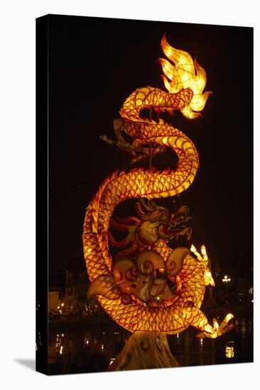 Dragon lantern, Hoi An, Vietnam-David Wall-Premier Image Canvas