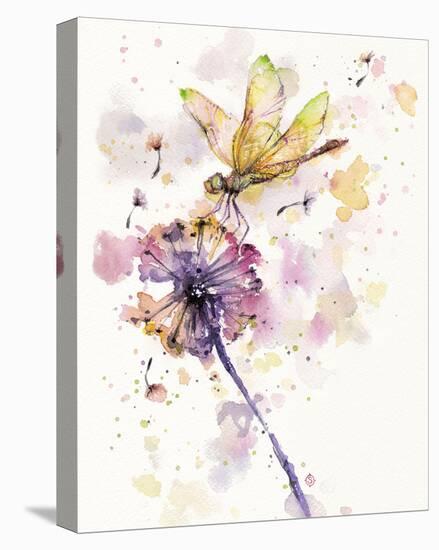 Dragonfly & Dandelion-Sillier than Sally-Stretched Canvas