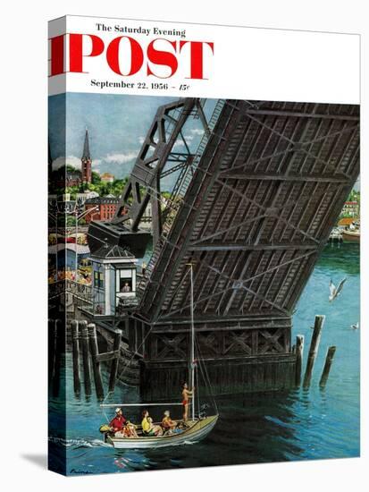 "Drawbridge" Saturday Evening Post Cover, September 22, 1956-Ben Kimberly Prins-Premier Image Canvas