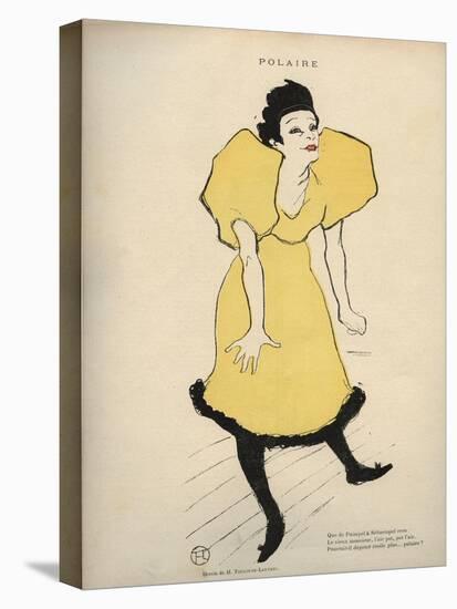 Drawing by Henri De Toulouse Lautrec Representing “” Polar” (La Chanteuse Polaire) in Le Rire - Jou-Henri de Toulouse-Lautrec-Premier Image Canvas