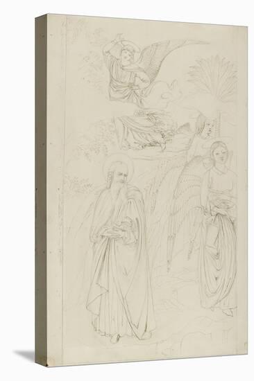 Drawing of Abraham Parting from the Angels from Benozzo Gozzoli's Story of Abraham and Hagar in the-John Ruskin-Premier Image Canvas