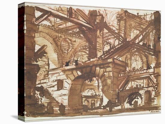 Drawing of an Imaginary Prison-Giovanni Battista Piranesi-Premier Image Canvas