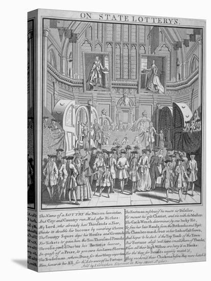 Drawing of the State Lottery in the Guildhall, City of London, 1739-null-Premier Image Canvas