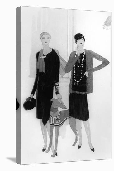 Dress Designs by Chanel, Illustration from 'Vogue' Magazine, 1 April, 1927-null-Premier Image Canvas